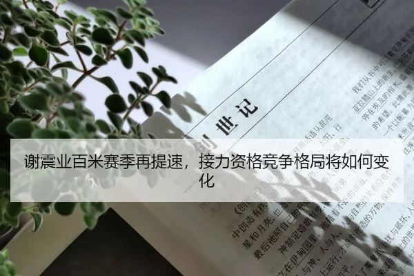 谢震业百米赛季再提速，接力资格竞争格局将如何变化